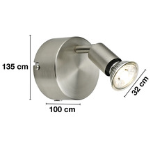 Wandleuchte mit Abmessungen