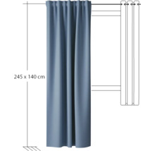 Gardine, 245 mal 140 Zentimeter