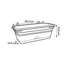 Image d'une jardinière avec dimensions.