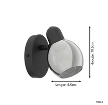 Wandleuchte, Spot, Lampe, circa 10,5 cm hoch und circa 6,5 cm lang