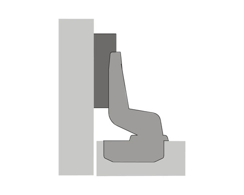 Illustration einer Mauerschiene zur Befestigung an einer Wand