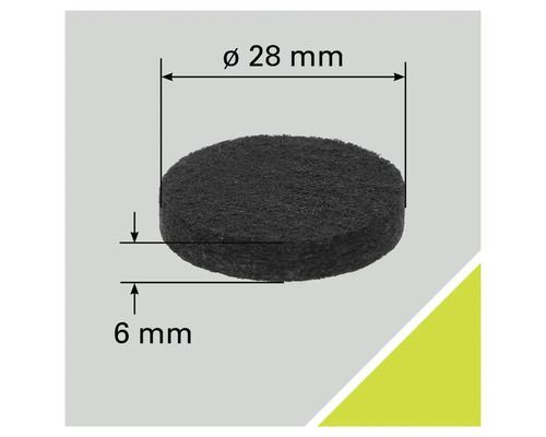 Schleifvlies, Durchmesser 28 mm, Stärke 6 mm