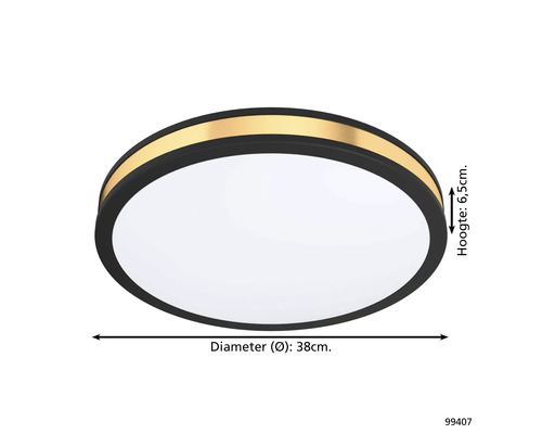 Plafonnier rond, 38 cm de diamètre