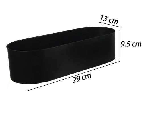 Abbildung eines Pflanzgefäßes mit den Maßen 29 mal 13 mal 9,5 Zentimeter.