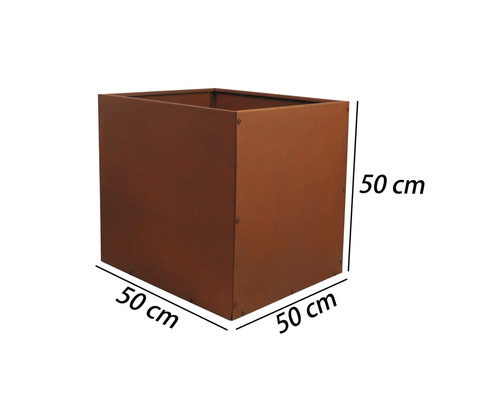 Quadratischer Pflanzkübel, 50x50x50 cm, für den Aussenbereich