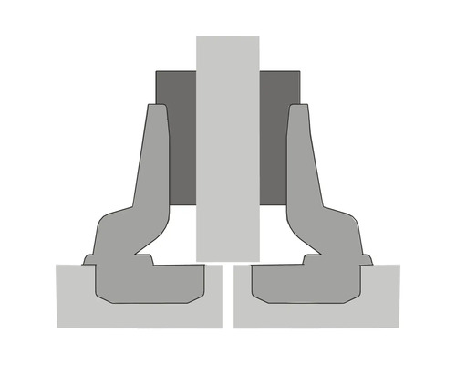 Darstellung eines Befestigungssystems für ein Bauelement