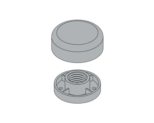 Couvercle et écrou taraudé pour l'installation