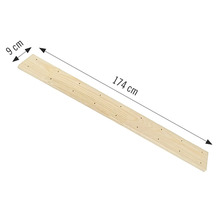 Holzlatte mit den Maßen 174 cm Länge und 9 cm Breite