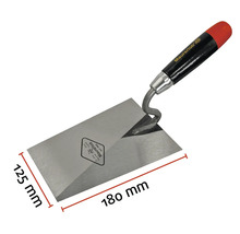 Truelle de maçon, lame de truelle d'environ 125 x 180 millimètres