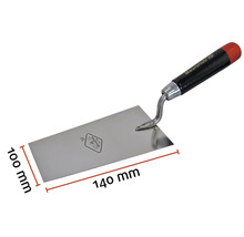 Truelle de maçon avec des dimensions de 100 mm sur 140 mm