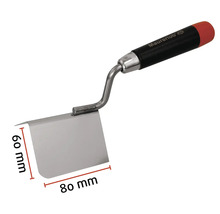 Truelle d'angle de maçon, 80 x 60 millimètres