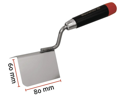 Truelle d'angle de maçon, 80 x 60 millimètres