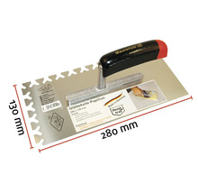 Taloche à lisser Papillon avec denture, dimensions 280 x 130 millimètres