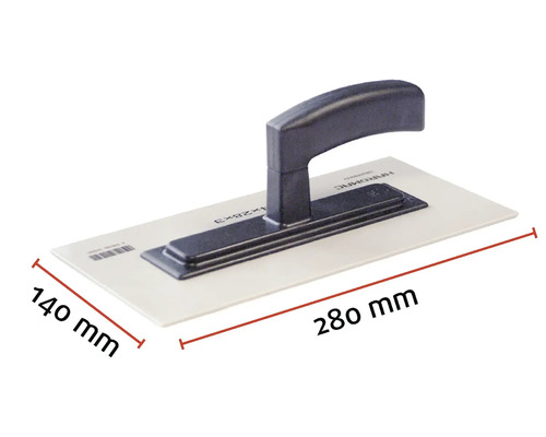 Glättkelle, 280 mal 140 Millimeter