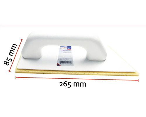 Kunststoffreibebrett mit Hydrobelag, 265 mm lang und 85 mm hoch