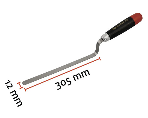 Gratte-joints d'une longueur de 305 millimètres et d'une largeur de 12 millimètres.