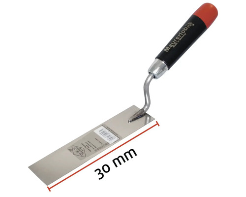 Truelle à joint, largeur 30 mm, avec manche en plastique