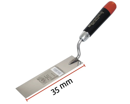 Truelle de maçon avec une largeur de lame de 35 millimètres pour les travaux de maçonnerie
