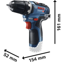 Visseuse-perceuse sans fil Bosch GSR 12V-35 avec dimensions