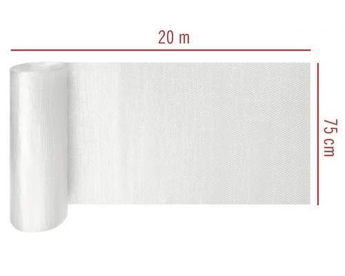 Rouleau de toile anti-mauvaises herbes, 20 mètres de long et 75 centimètres de large