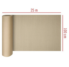 Image d'une natte en raphia sur un rouleau, 100 cm de large et 25 m de long