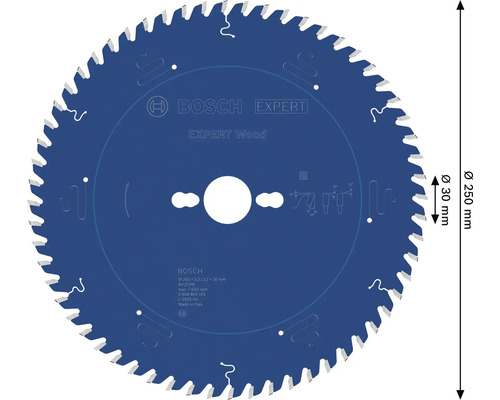 Bosch Expert Holzsägeblatt, 250 Millimeter Durchmesser