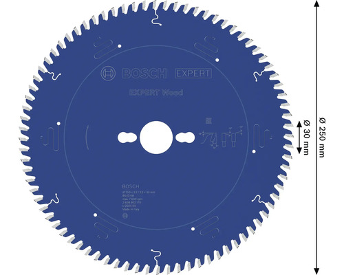 Bosch Expert Holzsägeblatt, 250 Millimeter Durchmesser