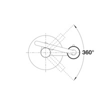 360 Grad Symbol für ein Produkt.