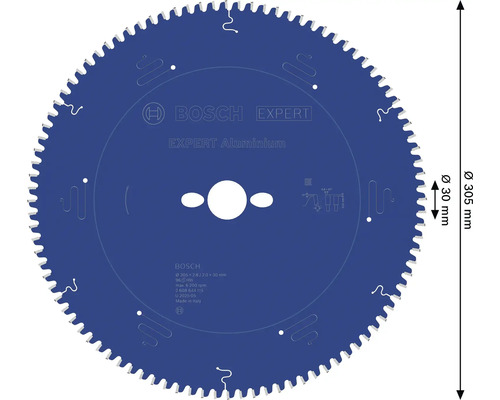 Bosch Expert Aluminium Kreissägeblatt mit 305 Millimeter Durchmesser
