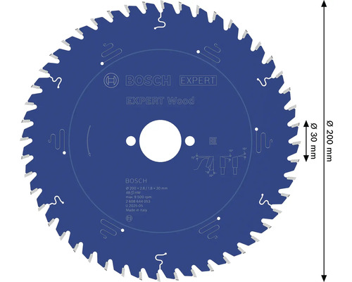 Lame de scie à bois Bosch Expert d'un diamètre de 200 millimètres
