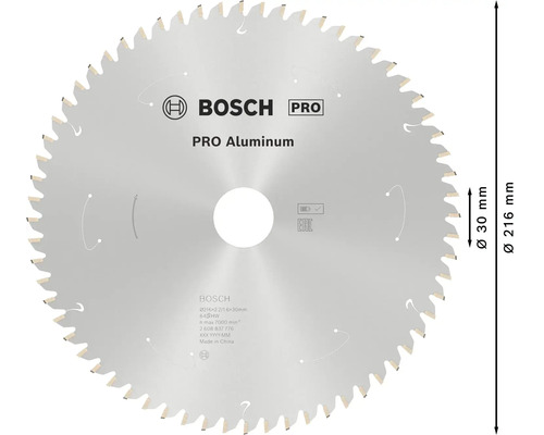 Bosch Pro Aluminium Kreissägeblatt mit 216 Millimeter Durchmesser