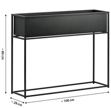 Jardinière avec support, environ 100 cm de large, environ 80 cm de haut