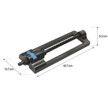 Arroseur oscillant d'une longueur de 42,7 cm pour l'arrosage du jardin