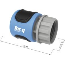 Raccord de tuyau for_q mesurant 5,8 x 3,5 cm