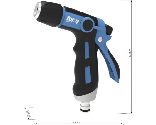 Lance d'arrosage avec des dimensions de 17,9 cm de hauteur et 14,4 cm de largeur