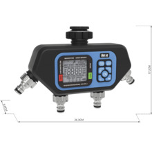 Ordinateur d'arrosage avec plusieurs connexions et affichage numérique