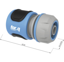 Raccord de tuyau d'arrosage Logo For-q, longueur 6 cm