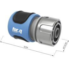 For_q Logo Schlauchstück mit 3,5 cm Durchmesser und 6 cm Länge