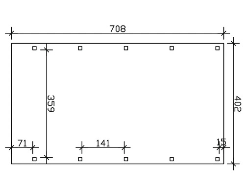 Dessin technique avec indications de dimensions