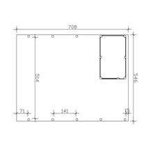 Grundriss mit Massangaben