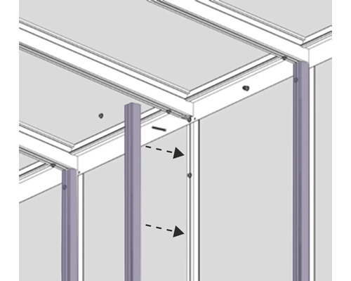 Kit d'extension pour pavillon Helena 8600, blanc