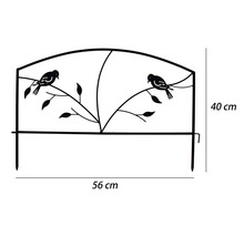 Rankgitter Lafiora 56 x 40 cm Metall schwarz