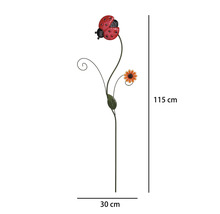 Tuteur décoratif Coccinelle Lafiora métal h 115 cm
