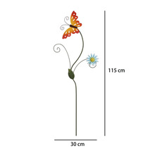 Gartenstecker Schmetterling Lafiora Metall H 115 cm