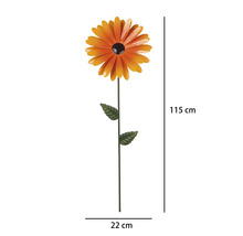 Gartenstecker Blume Lafiora Metall H 115 cm orange