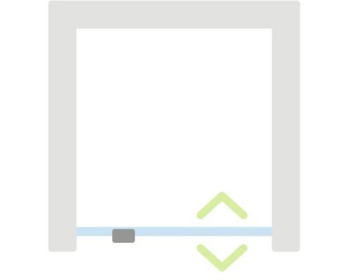 Symbol für Höhenverstellbarkeit