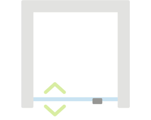 Symbol für Höhenverstellbarkeit