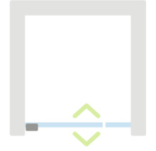 Symbol für höhenverstellbare Bodendichtung