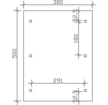 Carport simple SKAN HOLZ Wallgau avec bardeaux rouges et ancrage pour poteaux H 380 x 500 cm imprégné-thumb-3