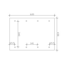Carport simple SKAN HOLZ Wallgau avec lattis et ancrage pour poteaux H 430 x 600 cm imprégné